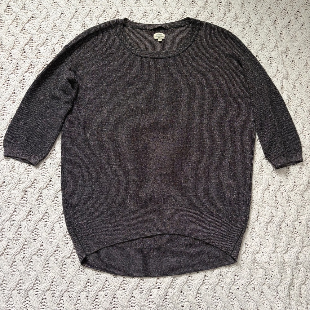 Wilfred Sweater - Aritzia Silk & Cashmere 3/4 Sleeve Top - Size Small